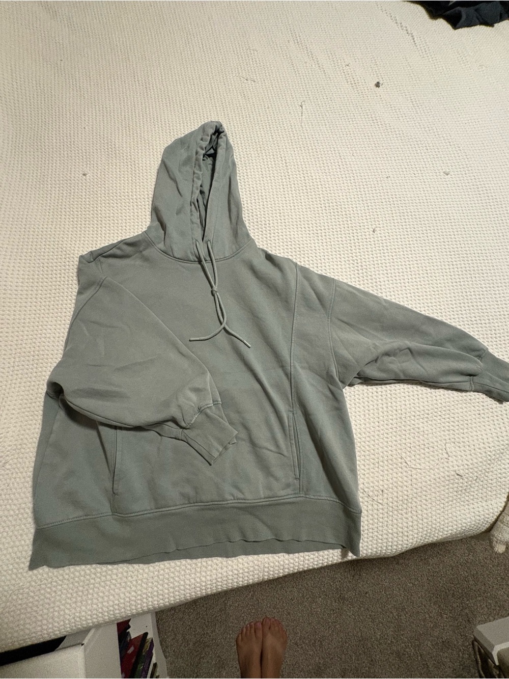 Women’s Sage Green Hoodie Sweatshirt - Unbranded